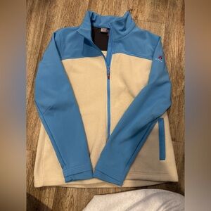 Blue and Cream Killik Women's Jacket